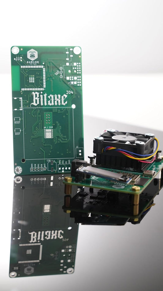 Bitaxe Ultra BTC desktop miner - BM1366 inside